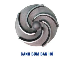 Cánh bơm bán hở của bơm ly tâm