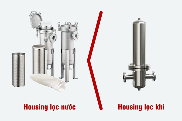 So sánh chi tiết housing lọc nước và housing lọc khí, ưu nhược điểm từng loại