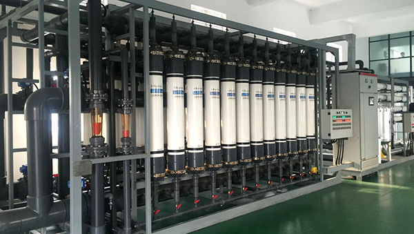 Hình ảnh thực tế khi vận hành hệ thống màng lọc MF trong sản xuất